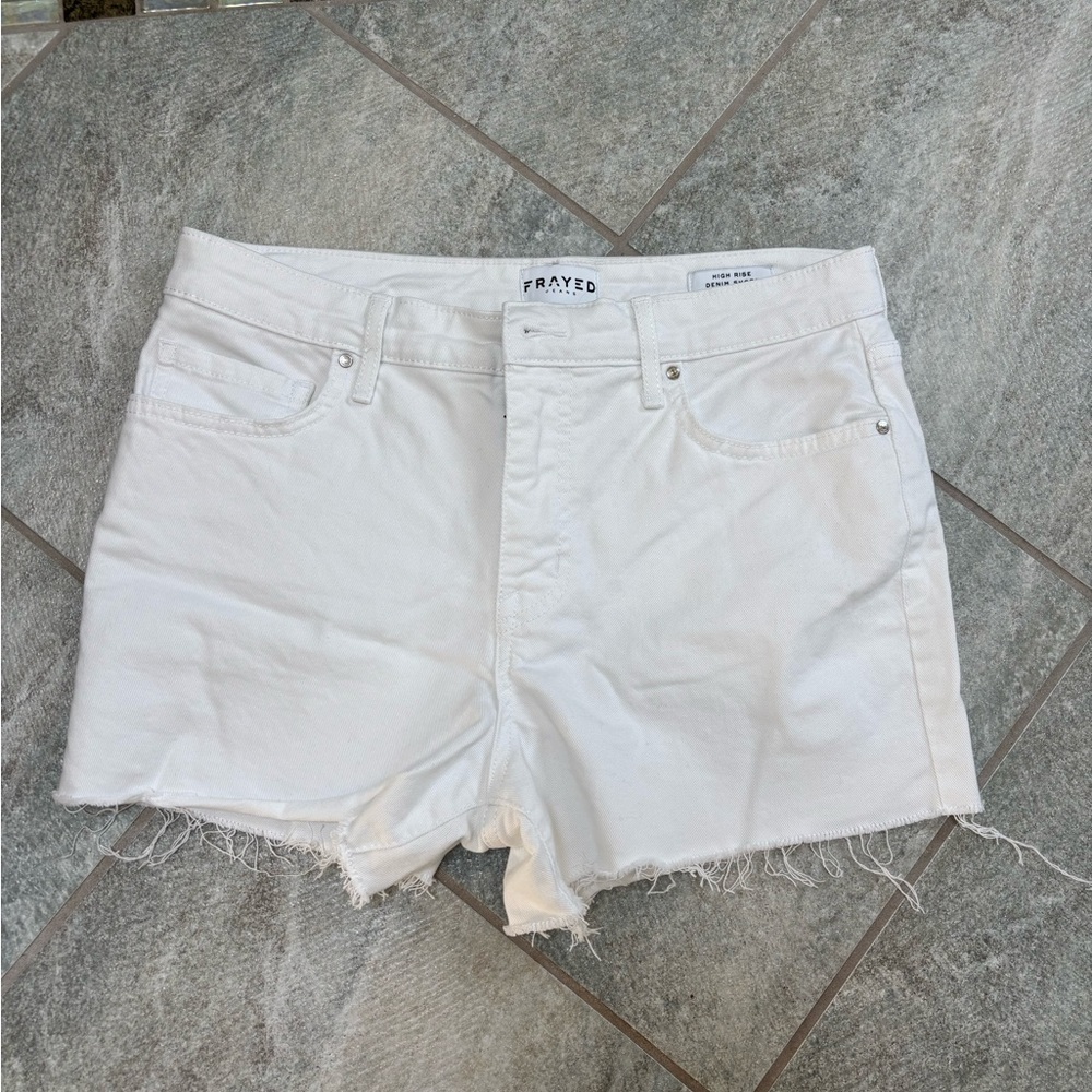 White Jean Shorts for Women